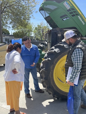 safety inspection of a tractor